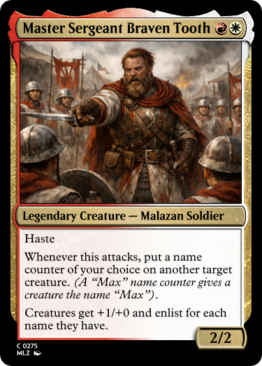 Master Sergeant Braven Tooth